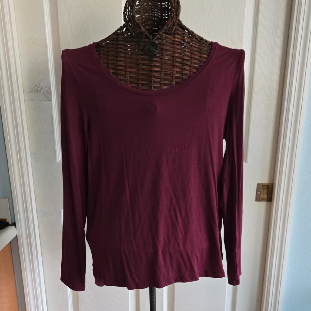 Paraphrase Deep Burgundy Blouse